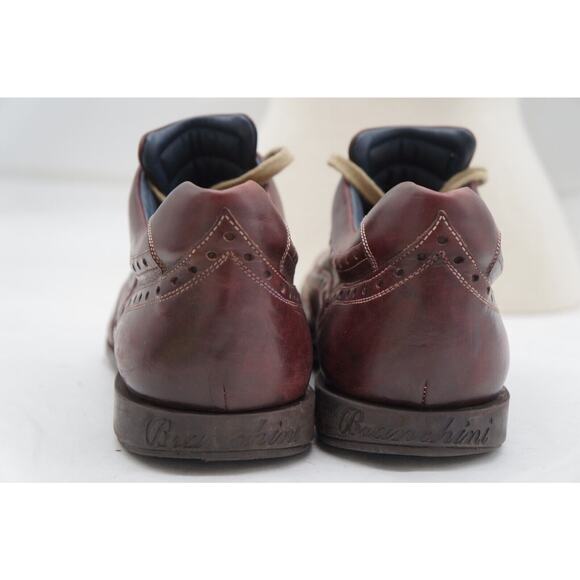Men’s Stefano Branchini Trofeo Wingtip Lace Up Burgundy Shoes Size US 11 main image 8